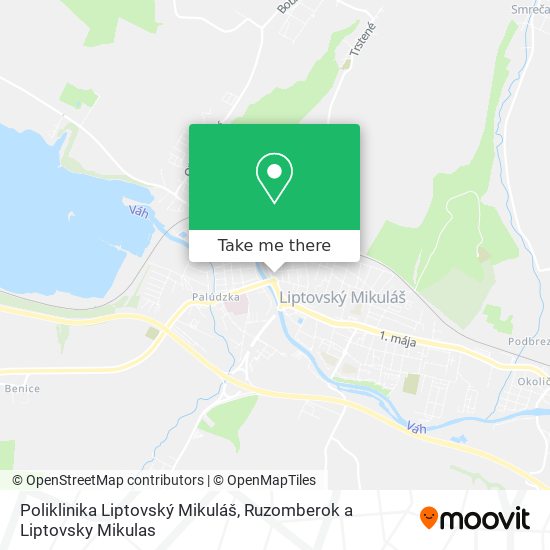 Poliklinika Liptovský Mikuláš map