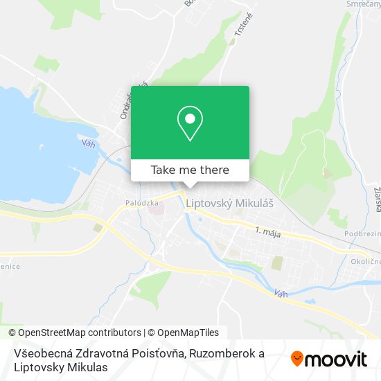 Všeobecná Zdravotná Poisťovňa map