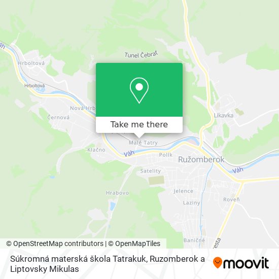 Súkromná materská škola Tatrakuk map