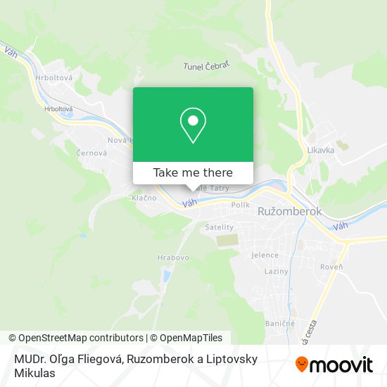 MUDr. Oľga Fliegová map