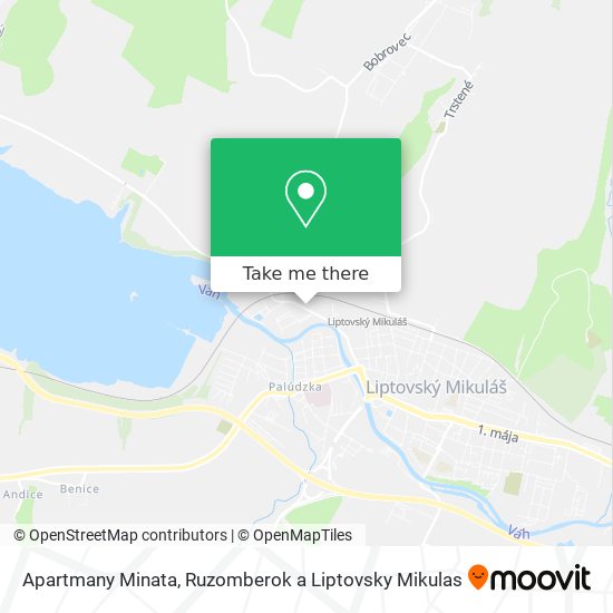 Apartmany Minata map