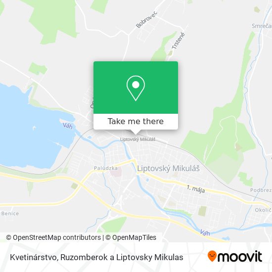 Kvetinárstvo map