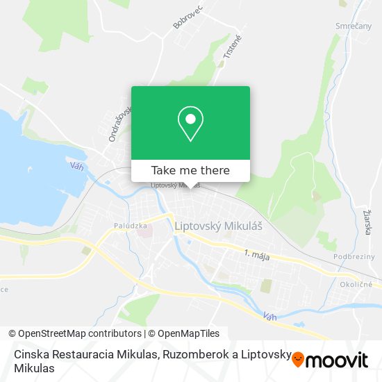 Cinska Restauracia Mikulas map