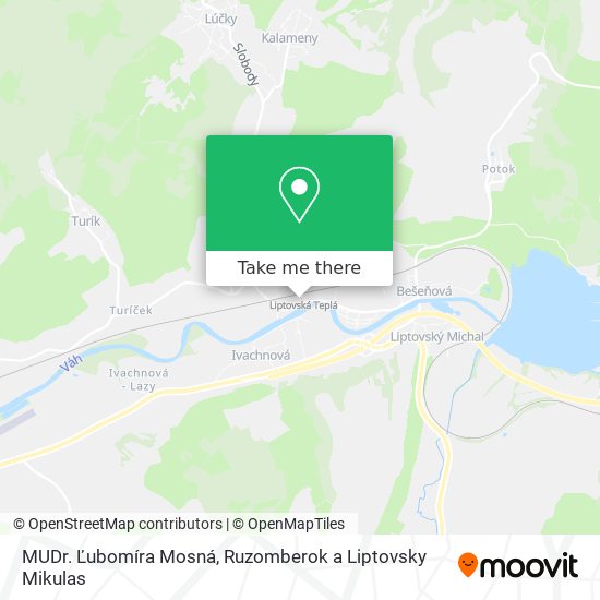 MUDr. Ľubomíra Mosná map