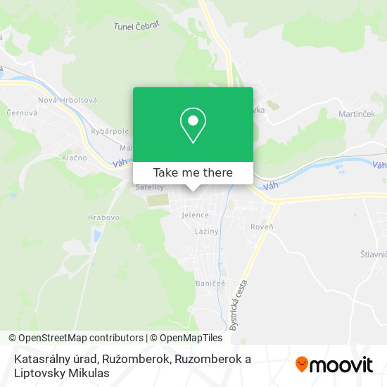 Katasrálny úrad, Ružomberok map