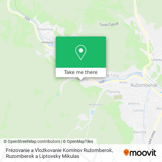 Frézovanie a Vložkovanie Komínov Ružomberok map