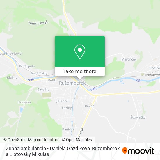 Zubna ambulancia - Daniela Gazdikova map