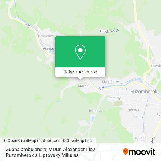 Zubná ambulancia, MUDr. Alexander Iliev map