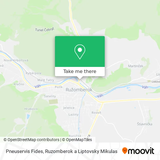 Pneuservis Fides map