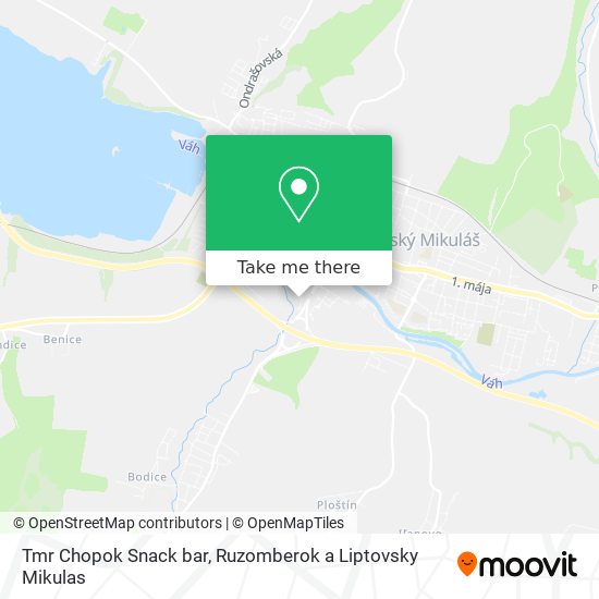 Tmr Chopok Snack bar map