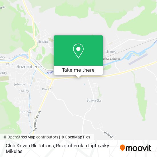 Club Krivan Rk Tatrans map