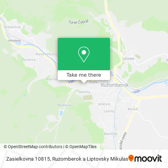 Zasielkovna 10815 map