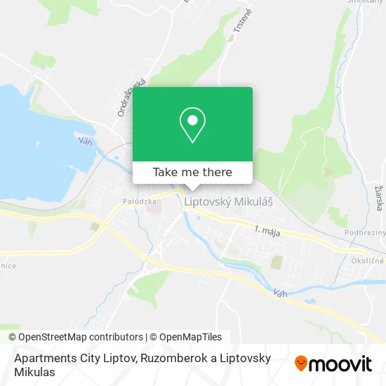 Apartments City Liptov map