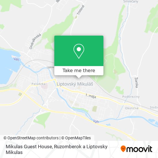 Mikulas Guest House map