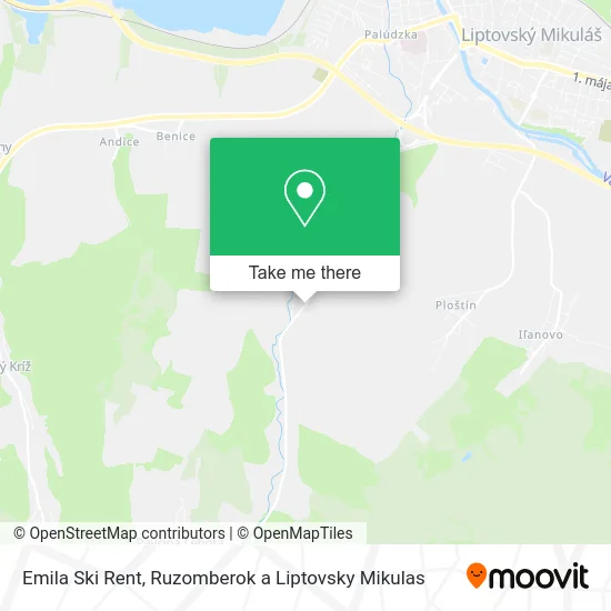 Emila Ski Rent map