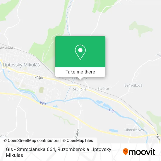Gls - Smrecianska 664 map