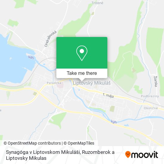 Synagóga v Liptovskom Mikuláši map