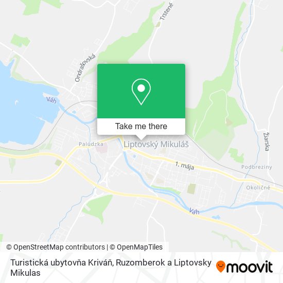 Turistická ubytovňa Kriváň map