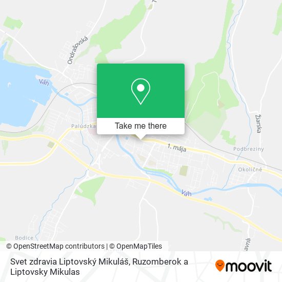 Svet zdravia Liptovský Mikuláš map