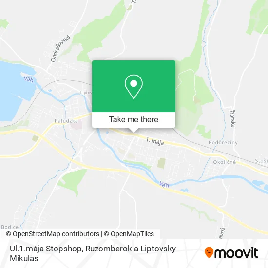 Ul.1.mája Stopshop map