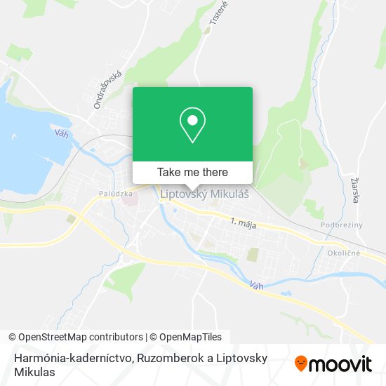 Harmónia-kaderníctvo map