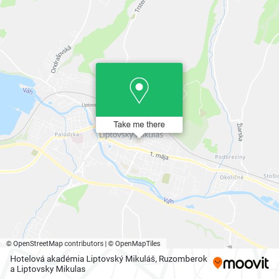 Hotelová akadémia Liptovský Mikuláš map