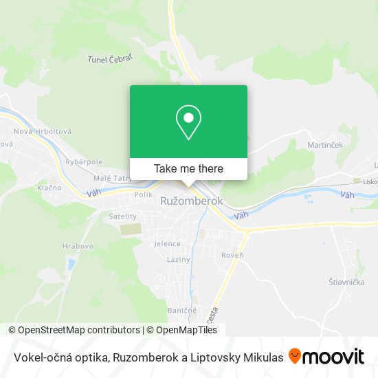 Vokel-očná optika map