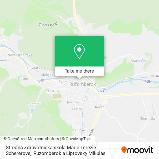 Stredná Zdravotnícka škola Márie Terézie Schererovej map