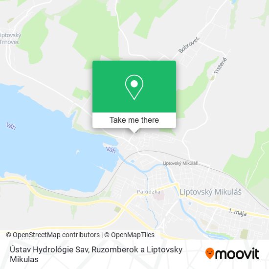 Ústav Hydrológie Sav map