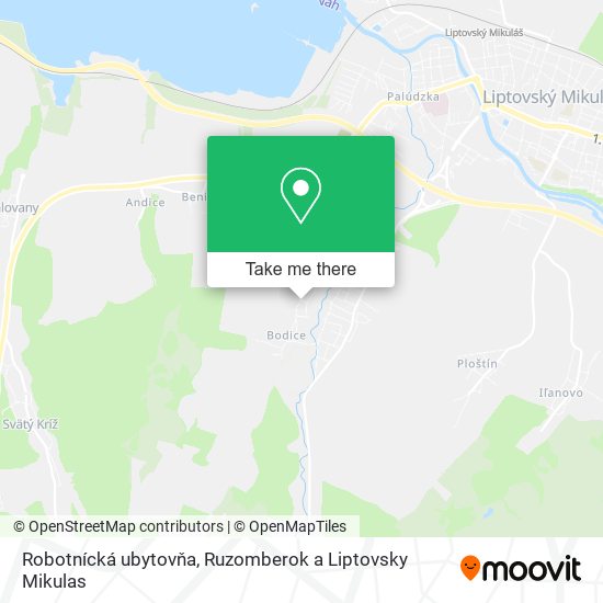 Robotnícká ubytovňa map