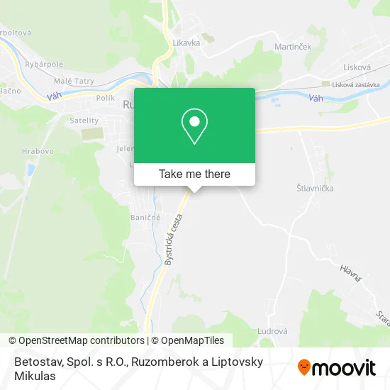 Betostav, Spol. s R.O. map