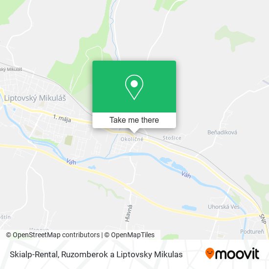 Skialp-Rental map