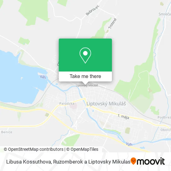 Libusa Kossuthova map