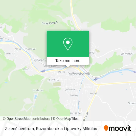 Zelené centrum map