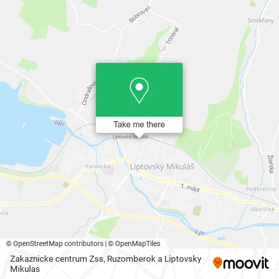 Zakaznicke centrum Zss map