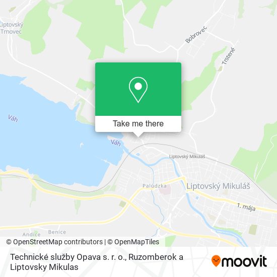 Technické služby Opava s. r. o. map