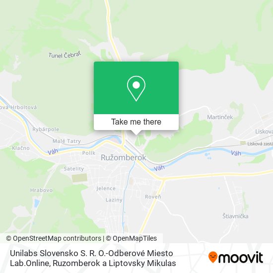 Unilabs Slovensko S. R. O.-Odberové Miesto Lab.Online map