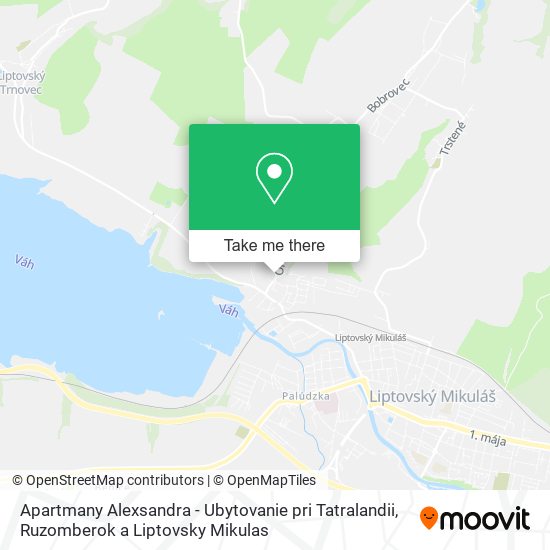 Apartmany Alexsandra - Ubytovanie pri Tatralandii map