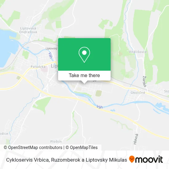 Cykloservis Vrbica map