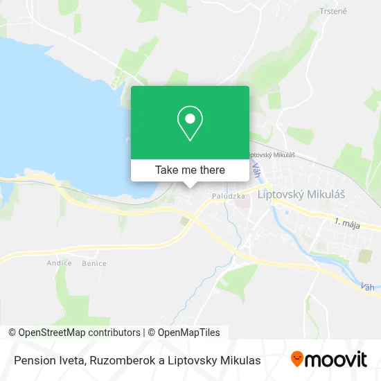 Pension Iveta map