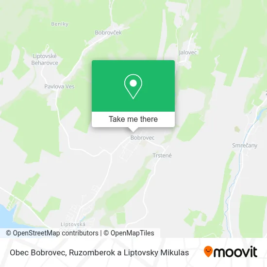 Obec Bobrovec map