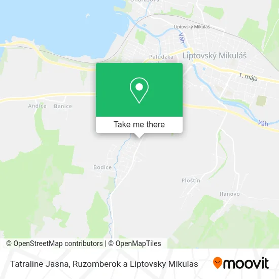 Tatraline Jasna map