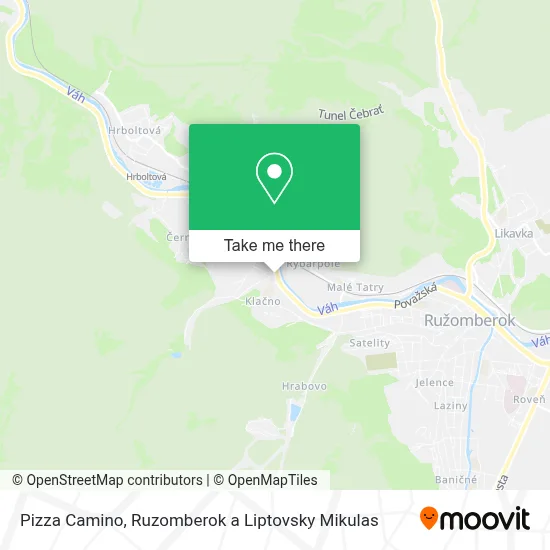 Pizza Camino map
