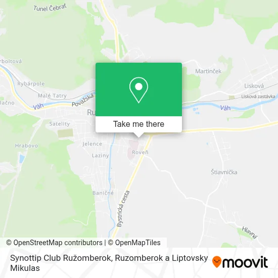 Synottip Club Ružomberok map