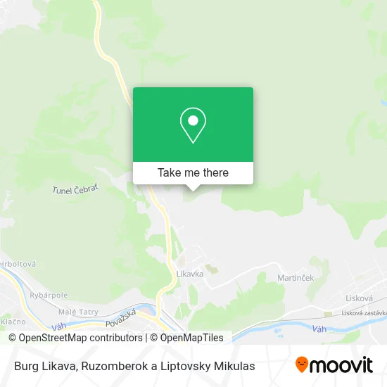 Burg Likava map