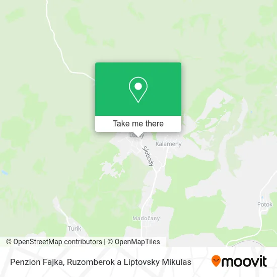 Penzion Fajka map