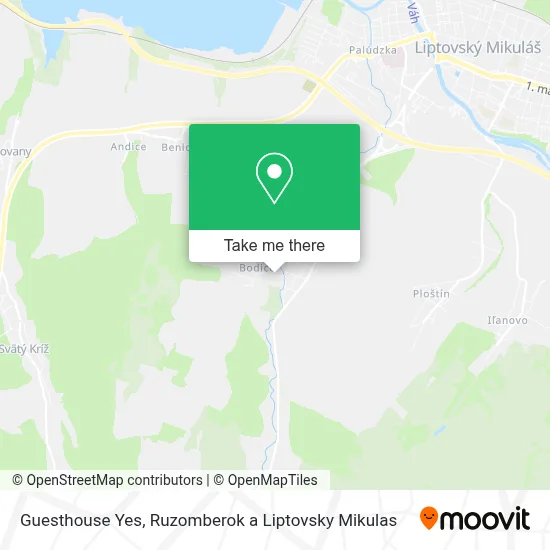 Guesthouse Yes map