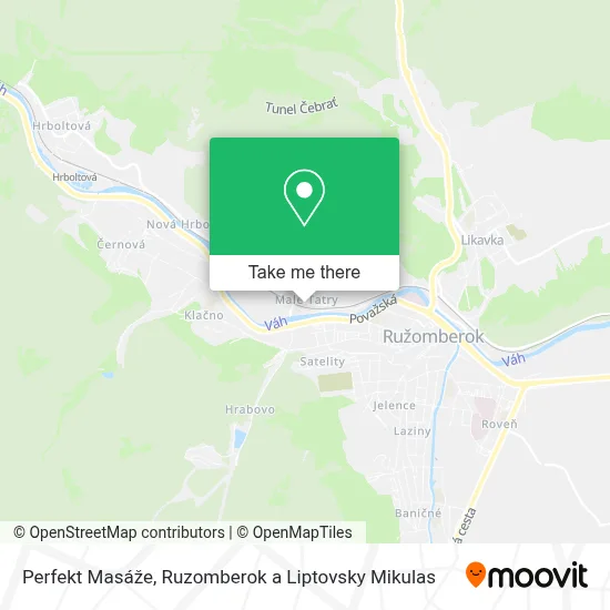 Perfekt Masáže map