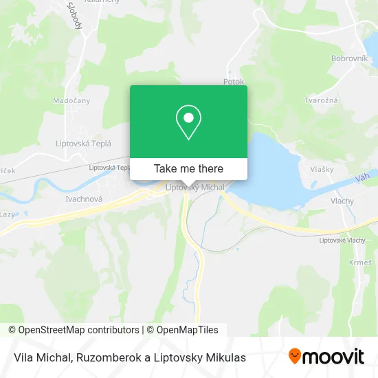 Vila Michal map