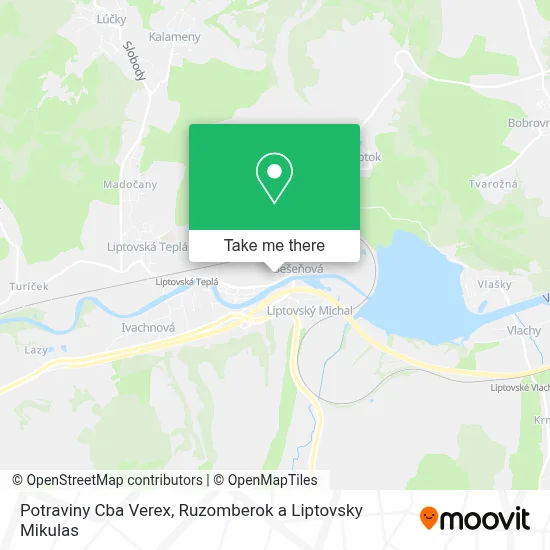 Potraviny Cba Verex map